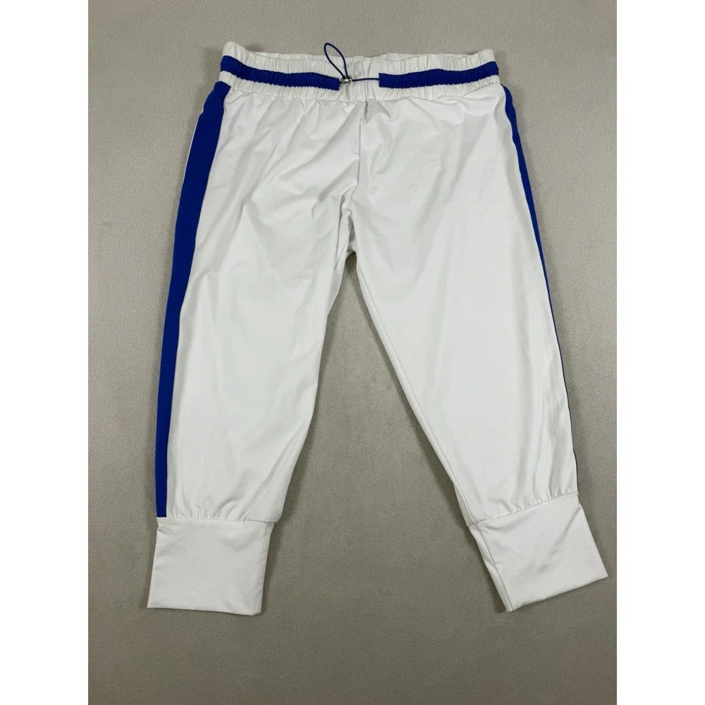 Fabletics Victoria Pants Short Contrast Tuxedo Track Pants Women's Size L